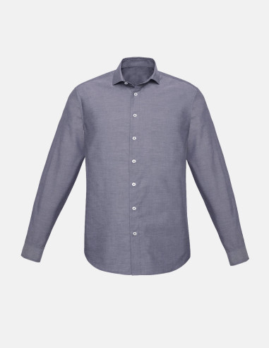 Mens Charlie Slim Fit Long Sleeve Shirt - Office