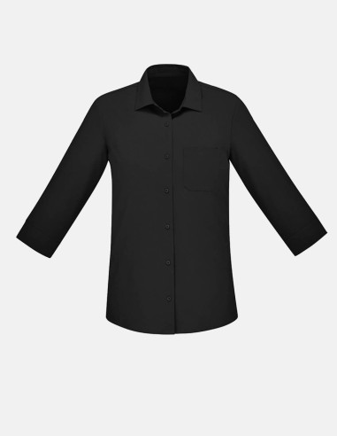 Womens Florence Plain 3/4 Sleeve Shirt - Office